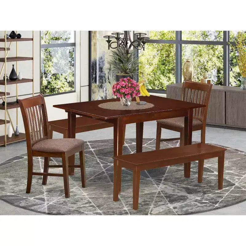 Petit ensemble de salle à manger - Table de cuisine avec chaises et banc - Meubles Island Interiors