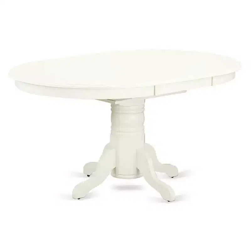 Ensemble de salle à manger 7 pièces Table ovale avec rallonge et 6 chaises - Style ancien pour cuisine