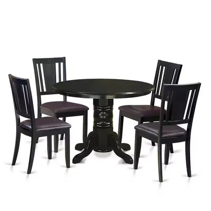 Dining Table Set with Chairs - Kitchen Dinette Table & 4 Chairs - Modern Style