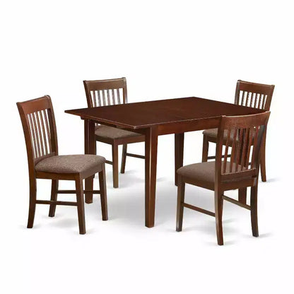 Medieval Dining Set - Small Table & Chairs - Hardwood Dining Room Furniture