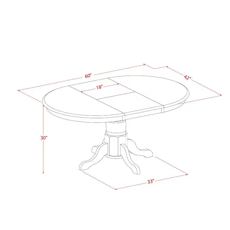 Ensemble de cuisine pour 4 personnes - Ensemble de salle à manger 5 pièces avec rallonge papillon et chaises