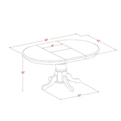 Ensemble de cuisine pour 4 personnes - Ensemble de salle à manger 5 pièces avec rallonge papillon et chaises