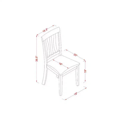 Ensemble table de salle à manger ronde rustique - Petite table de cuisine avec chaises - Table style ferme