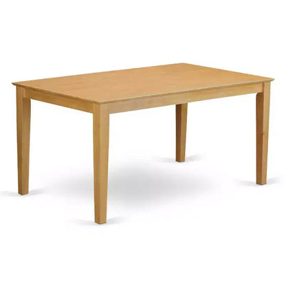 HomeStock Ensemble de 5 meubles de salle à manger, comprenant une table rectangulaire avec plateau en bois massif finition chêne naturel, 2 bancs et 2 chaises