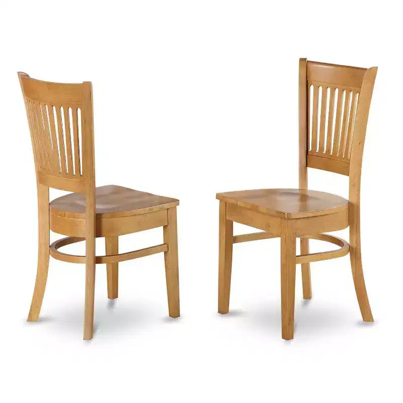 HomeStock Ensemble de 5 meubles de salle à manger, comprenant une table rectangulaire avec plateau en bois massif finition chêne naturel, 2 bancs et 2 chaises