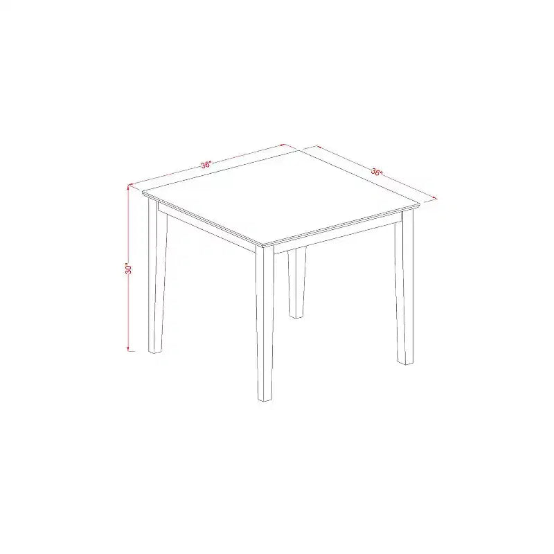 Ensemble Table et Chaises 3 Pièces - Table à Manger Carrée - Ensemble Table de Cuisine - Design Élégant