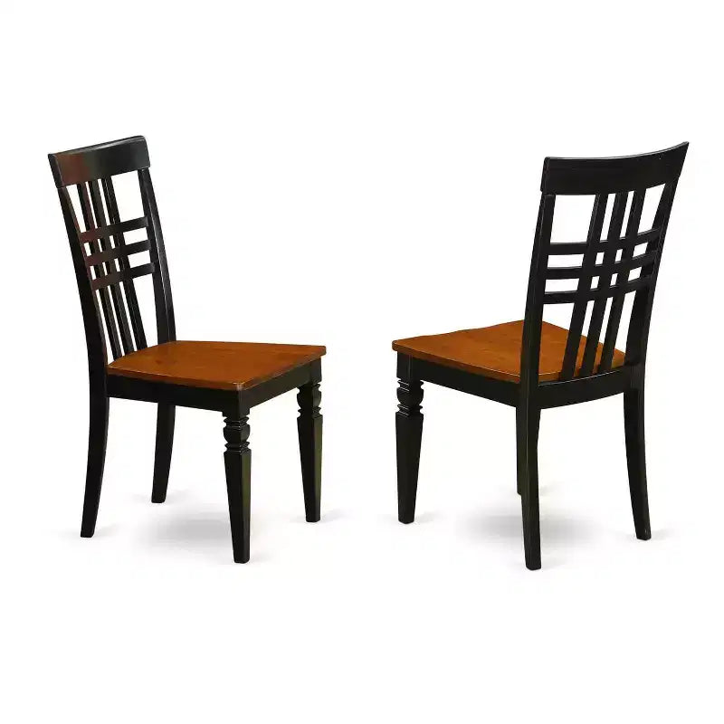 Ensemble de salle à manger 7 pièces avec table et chaises - Meubles de cuisine et salle à manger - Fini Cerisier Noir