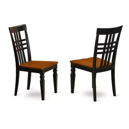 Ensemble de salle à manger 7 pièces avec table et chaises - Meubles de cuisine et salle à manger - Fini Cerisier Noir