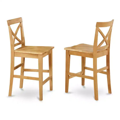 Ensemble de salle à manger moderne hauteur comptoir - Table de bistrot et tabourets de bar - Ensemble de salle à manger 4 personnes