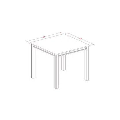 Ensemble de salle à manger moderne hauteur comptoir - Table de bistrot et tabourets de bar - Ensemble de salle à manger 4 personnes