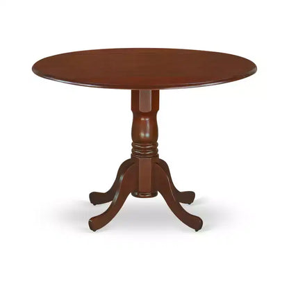 HomeStock 3-Pc Mahogany Finish Solid Wood Top - Dining Room Set - Seats 4