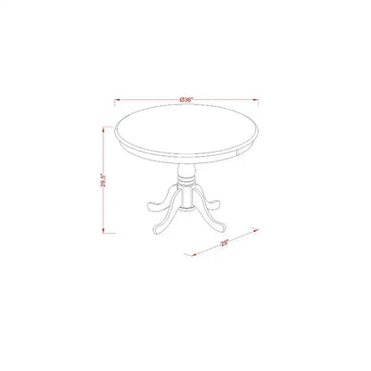 Ensemble table de cuisine ronde avec chaises - Table et chaises de salle à manger modernes