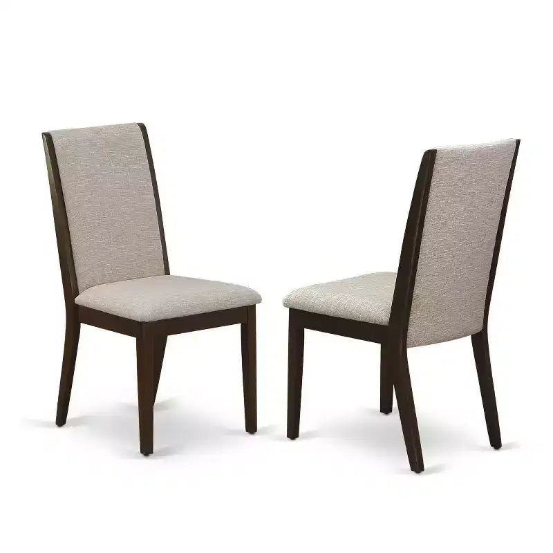 Ensemble Table de Cuisine avec Chaises - Salle à Manger 3 Pièces, Tissu Lin, Table à Rallonge Papillon