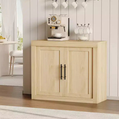 Bahut de 179,8 cm avec 4 portes, buffet moderne de style rustique avec rangements, console multimédia en bois pour le salon et la cuisine
