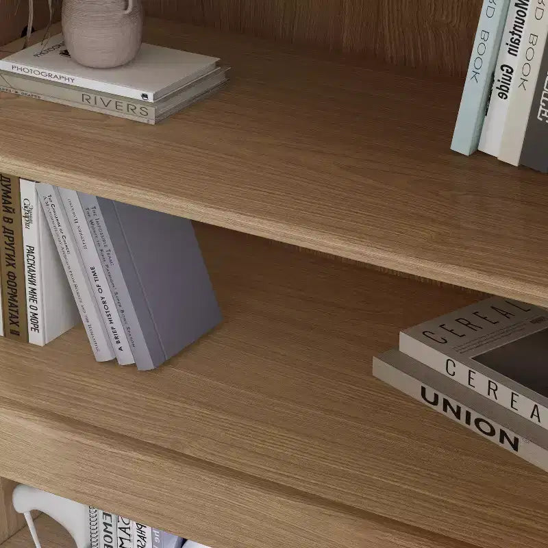 Buffet et armoire empilables en bois massif avec étagères réglables