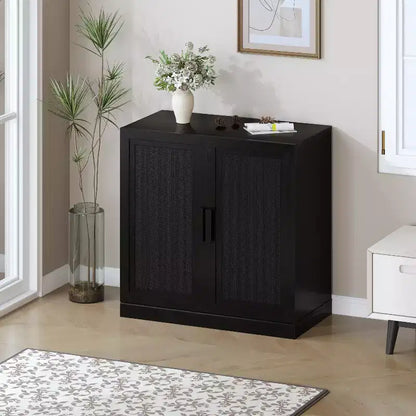 Buffet et armoire empilables en bois massif avec étagères réglables