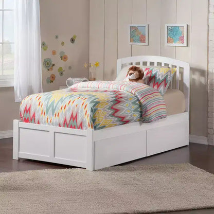 HomeStock Tête de lit indépendante blanche avec cadre de lit, taille Twin XL, 105,5 cm de hauteur