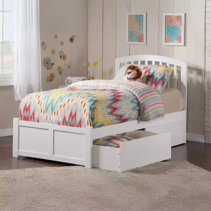 HomeStock Tête de lit indépendante blanche avec cadre de lit, taille Twin XL, 105,5 cm de hauteur