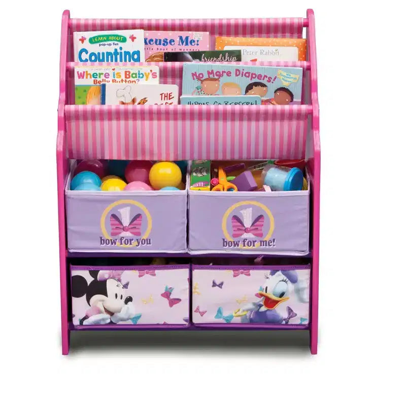 Delta Children Minnie Mouse Bookshelf & Toy Organizer