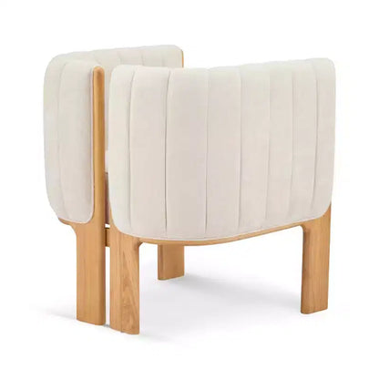 Lot de 2 chaises de salle à manger modernes et élégantes en tissu bouclé avec pieds en bois, chaises d'appoint pour salon, cuisine élégante ou salle à manger - Panipeachy