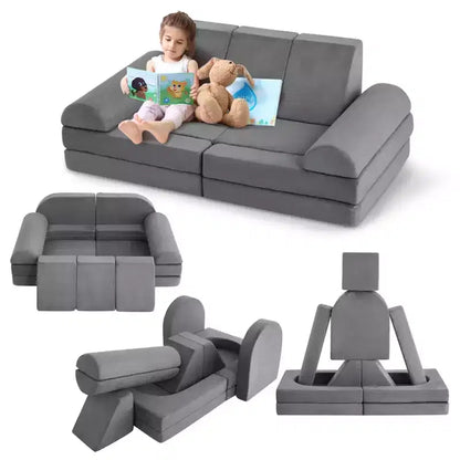 Soft Foam Toddler Couch Kids Couch,Ball Pit for Boys Girls, for Bedroom, Playroom,