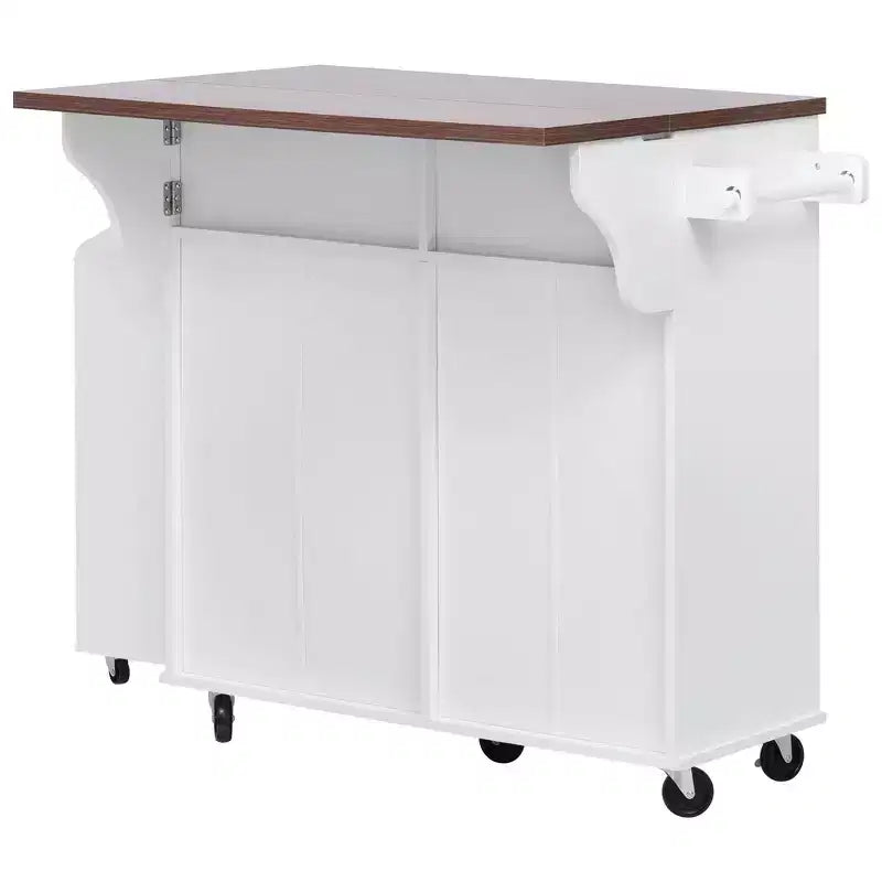 PexFix 47,2 Îlot de cuisine de ferme avec abattant, îlot de rangement de cuisine avec étagères latérales amovibles, deux tiroirs pour cuisine, salle à manger, blanc
