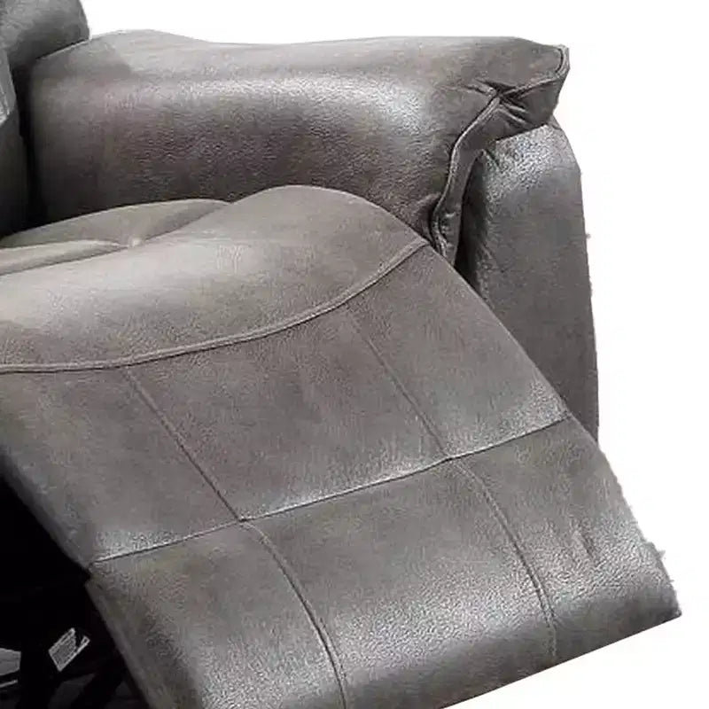 Fauteuil inclinable manuel Royal Hampton en tissu avec accoudoirs rembourrés, Gris
