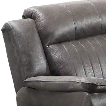 Fauteuil inclinable manuel Royal Hampton en tissu avec accoudoirs rembourrés, Gris
