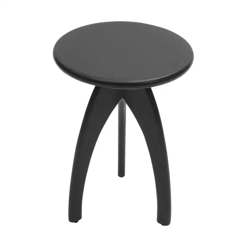 Jofran, Table d'appoint ronde incurvée "Space Age" du milieu du siècle en bois massif