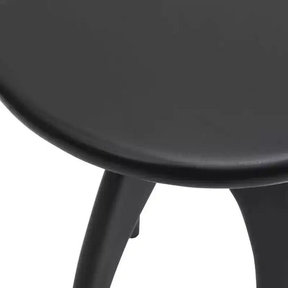 Jofran, Table d'appoint ronde incurvée "Space Age" du milieu du siècle en bois massif