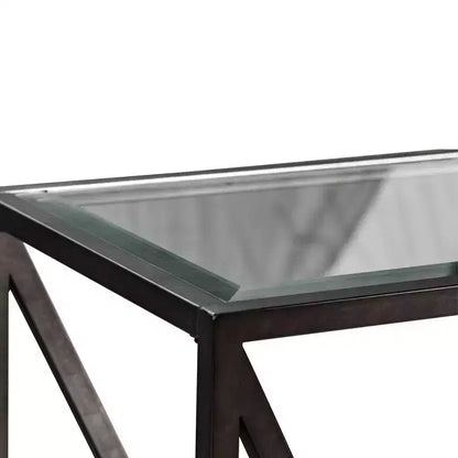 Table d'appoint Arista Liberty Furniture en marron galet avec finition vieillie gris délavé