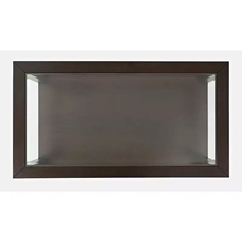 Table basse contemporaine rectangulaire Jofran Urban Icon avec plateau en verre