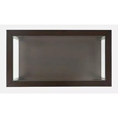 Table basse contemporaine rectangulaire Jofran Urban Icon avec plateau en verre