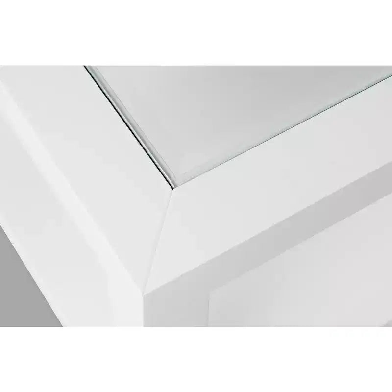 Table basse contemporaine rectangulaire Jofran Urban Icon avec plateau en verre