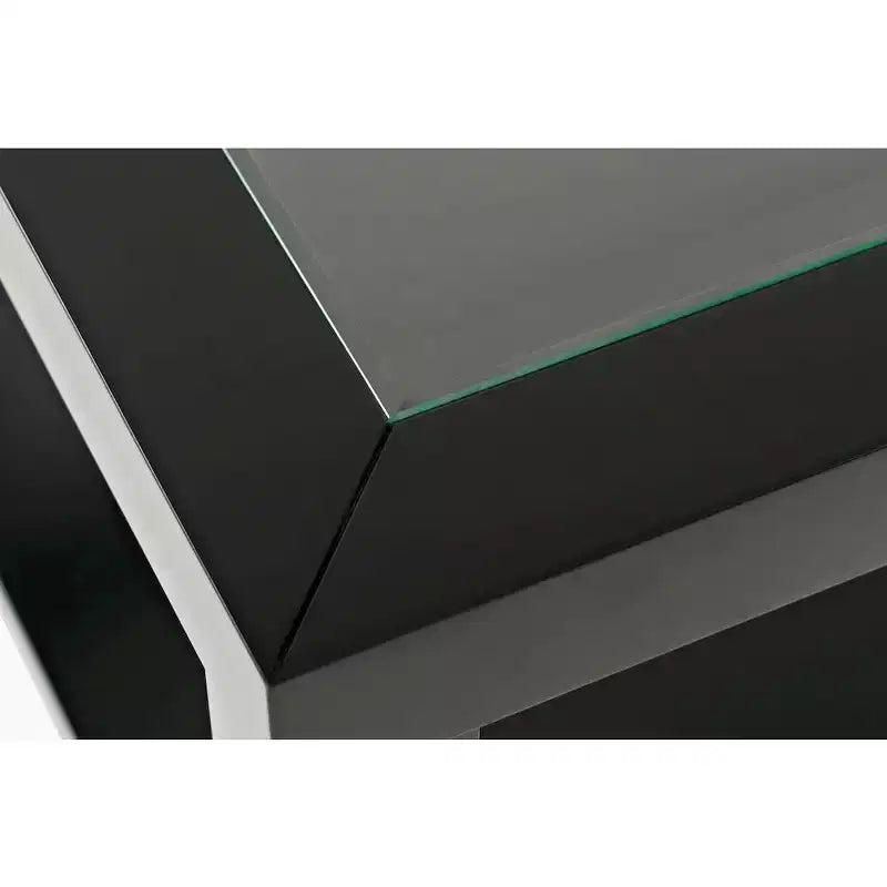 Table basse contemporaine rectangulaire Jofran Urban Icon avec plateau en verre