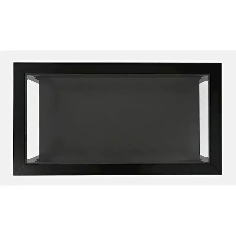 Table basse contemporaine rectangulaire Jofran Urban Icon avec plateau en verre