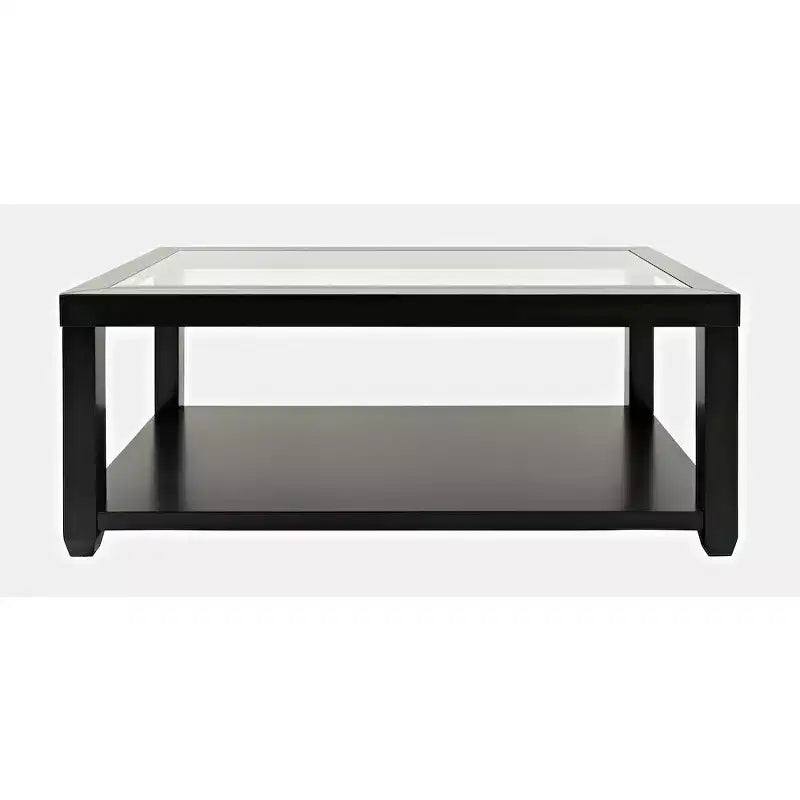 Table basse contemporaine rectangulaire Jofran Urban Icon avec plateau en verre