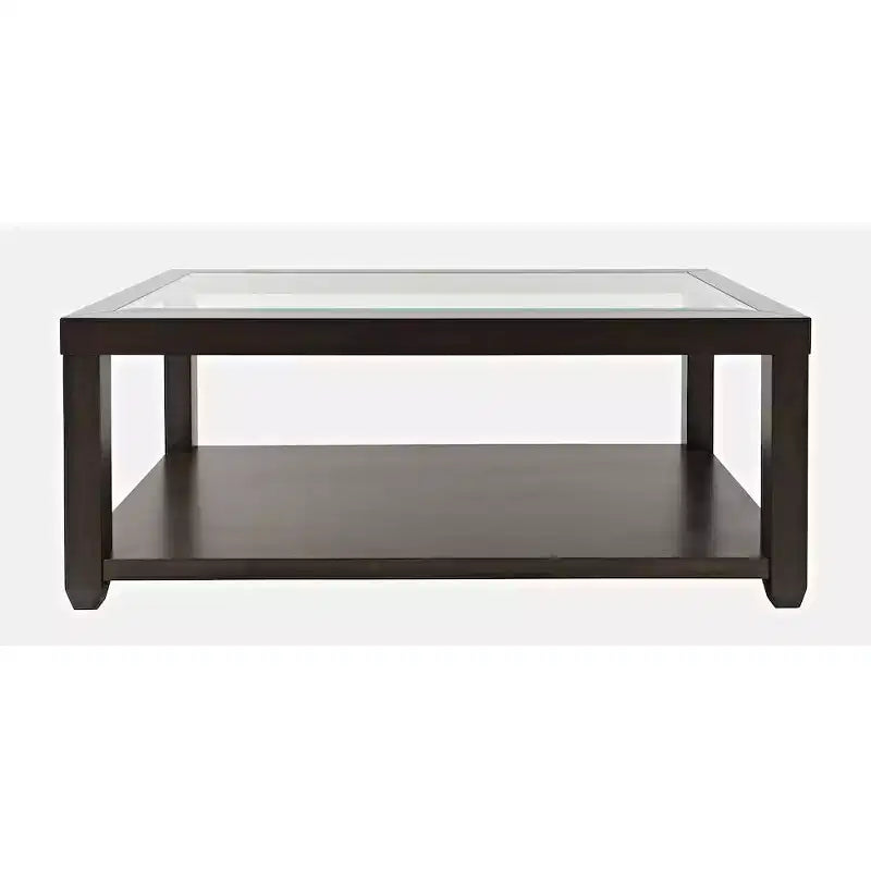 Table basse contemporaine rectangulaire Jofran Urban Icon avec plateau en verre
