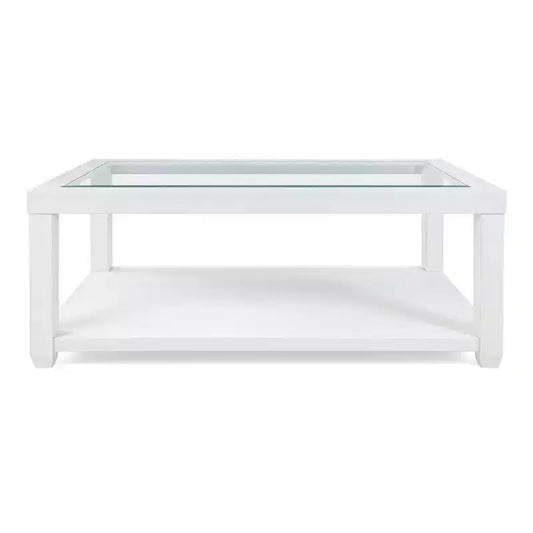 Jofran, Urban Icon Contemporary Rectangular Glass Inlay Coffee Table