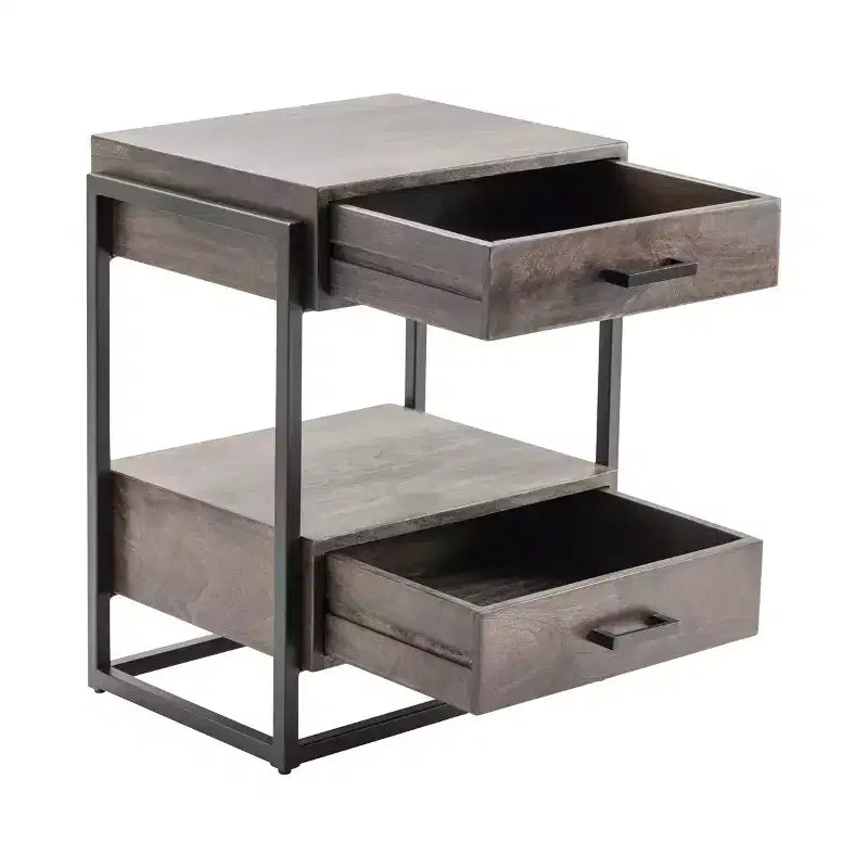Crestview Collection Round Brown Solid Wood Accent_End Table