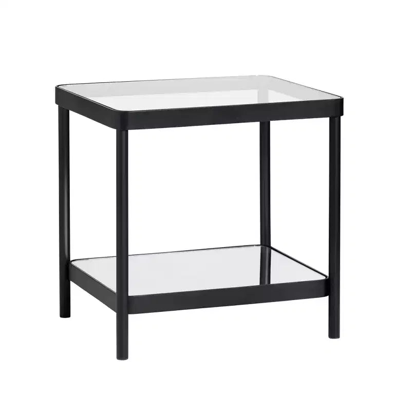 Crestview Collection Square Black Metal Accent_End Table