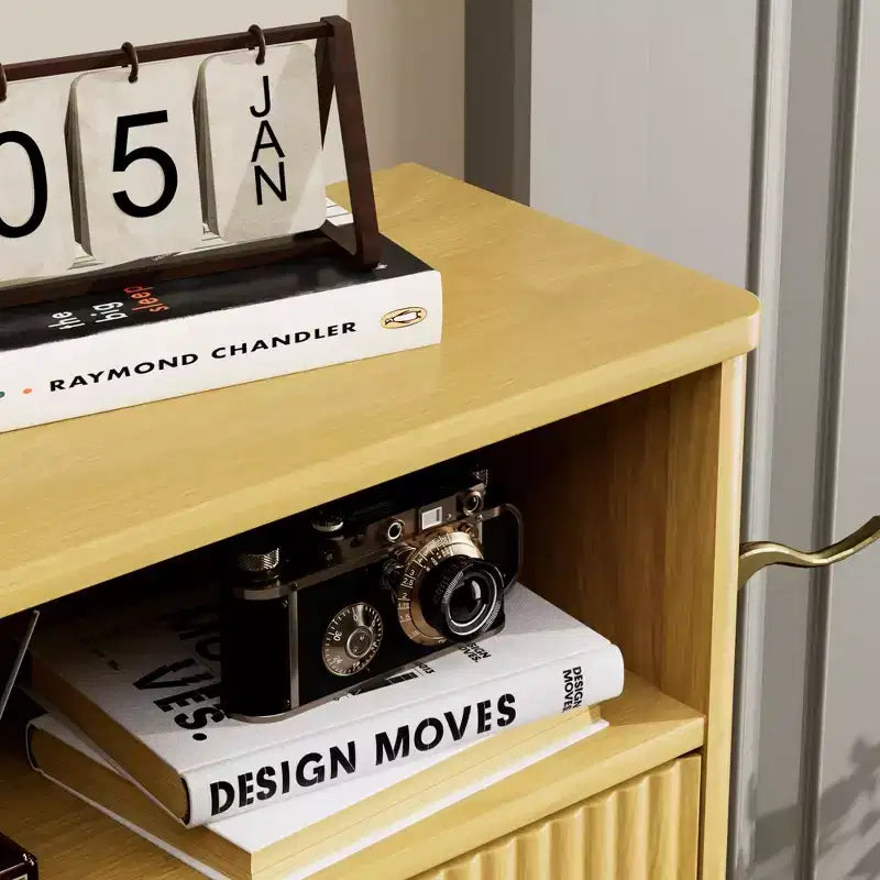Meuble à chaussures moderne Homy Casa à 2 niveaux avec portes abattantes et étagère ouverte