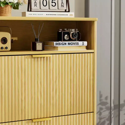 Meuble à chaussures moderne Homy Casa à 2 niveaux avec portes abattantes et étagère ouverte