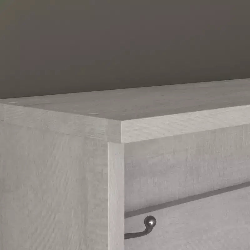 Porte-manteau d'entrée GALANO avec banc et rangement à chaussures en Chêne Gris 31.3 L x 15.7 P x 68.3 H