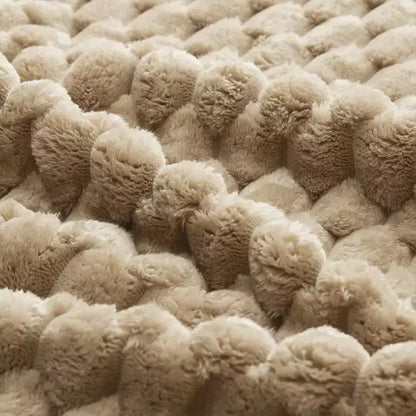 Canapé modulable en forme de L en flanelle 3 places, pouf à boucle, aucun assemblage requis, couleur camel clair