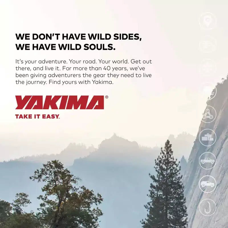 Yakima EXO OpenRange 16 x 31 po. Table d'appoint en métal pour réservoirs de propane, noire