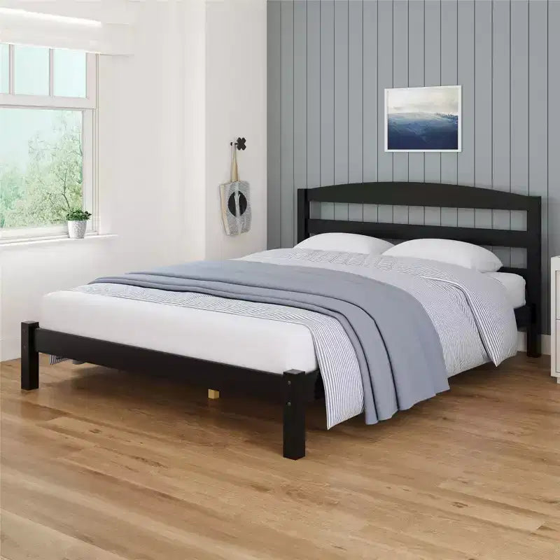 GDFStudio Tomlinson Modern Pine Wood Full Size Platform Bed