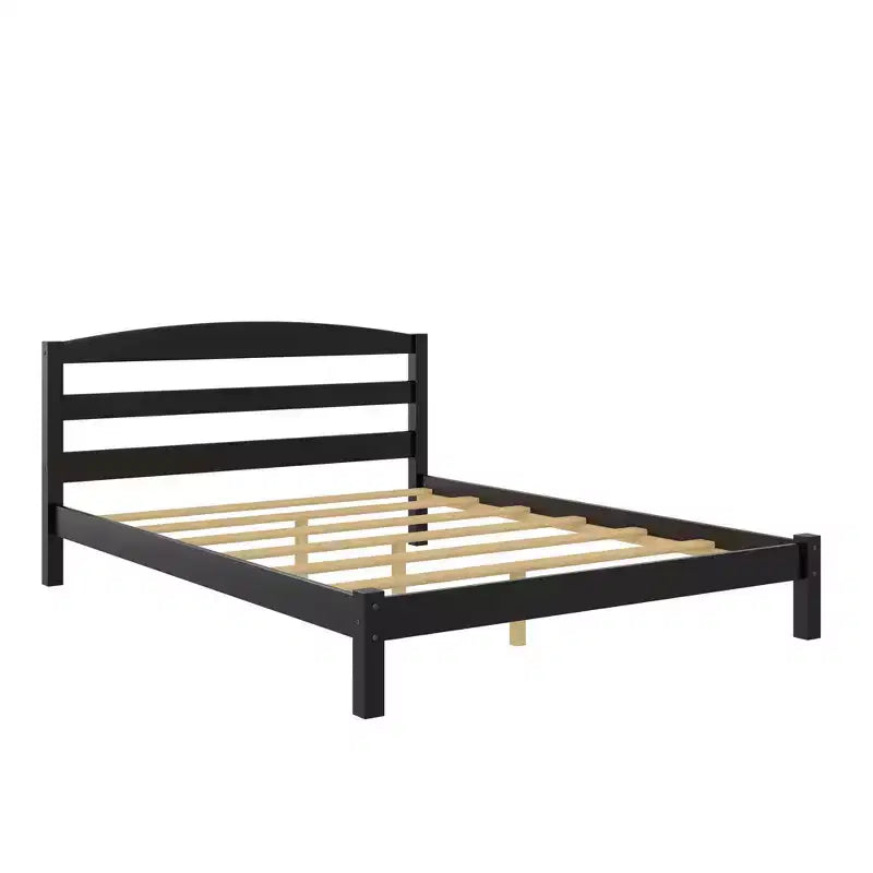 GDFStudio Tomlinson Lit plateforme moderne pleine taille en bois de pin