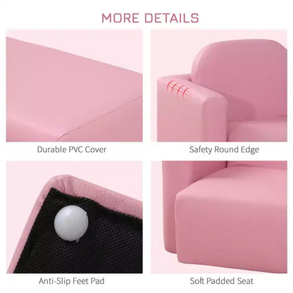 Ensemble table et chaises convertible 2-en-1 pour garçons et filles