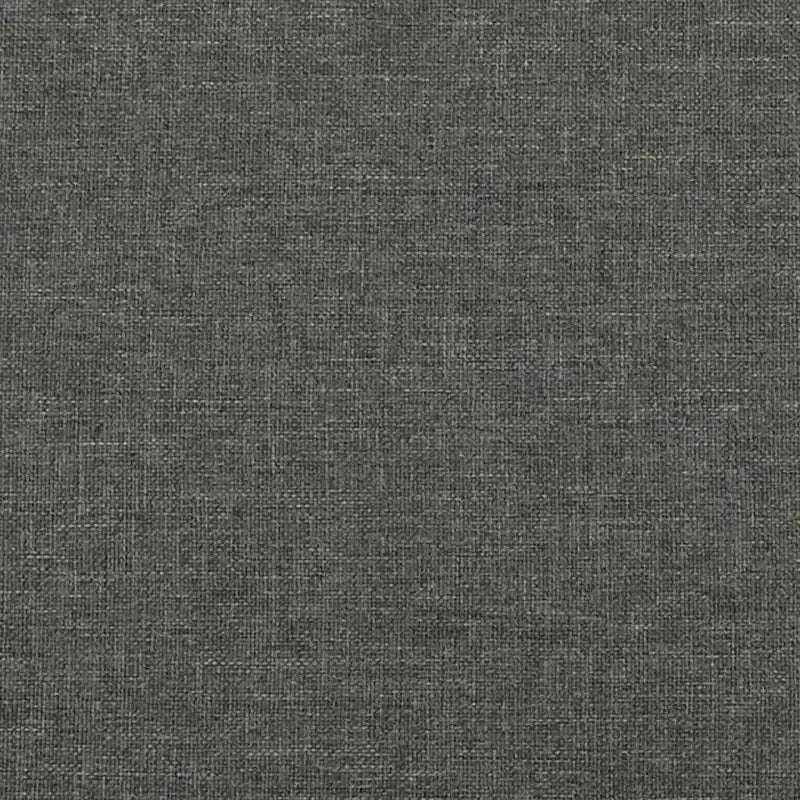 Cadre de lit Gris foncé Tissu 100 % polyester, contreplaqué, bois composite